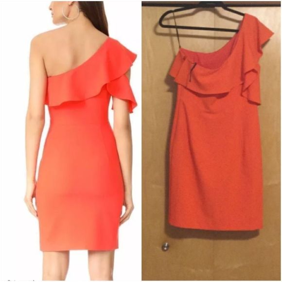 Black Halo Canyon Cold One Shoulder Kimora Sheath - Picture 6 of 13